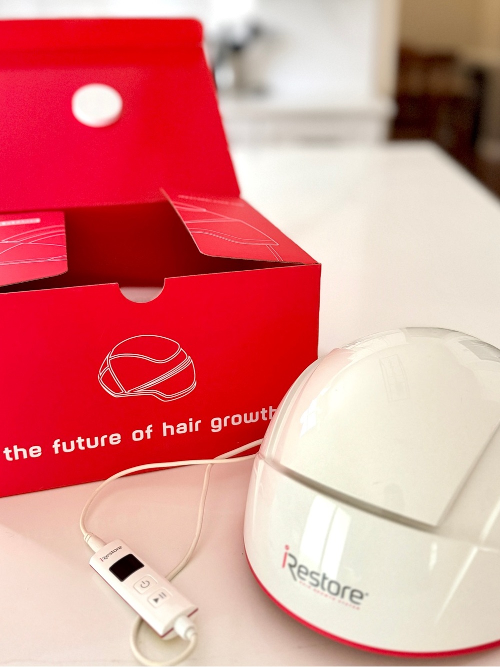 iRestore Professional 282 LED Hair Growth Device - White/Red